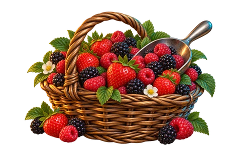 Berry Bounty game characters and objects
