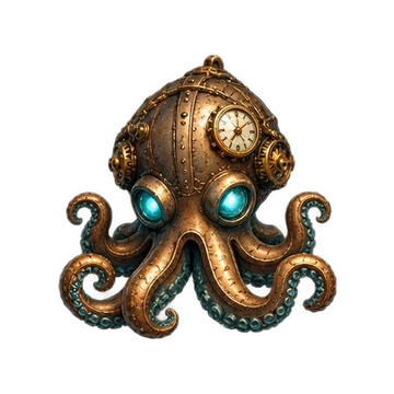 Clocktopus game characters and objects