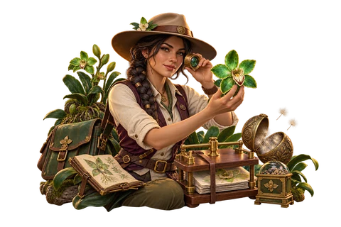 Jungle Botanist: Orchid Atlas game characters and objects