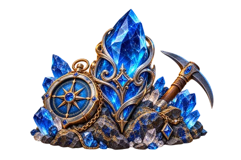 Sapphire Rush game characters and objects