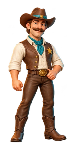 Wild West: Sundown Express game characters and objects